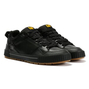 Caterpillar Axiom Leren Heren Zwarte Veterschoenen