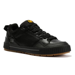 Caterpillar Axiom Leren Heren Zwarte Veterschoenen