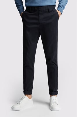 Tailored Suit Trousers in Navy