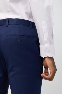 Long Sleeve Slim Fit Formal Shirt in Light Grey