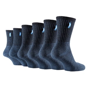 6 Par Dam Bomullsrika Stövlsockor | Andningsbara Vintage Vandrarstrumpor