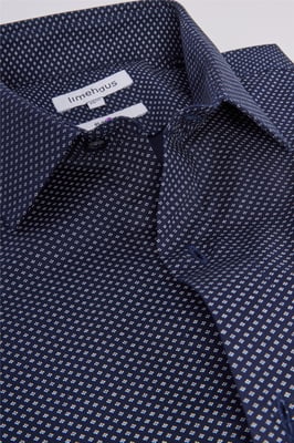 Long Sleeve Slim Fit Formal Shirt in Charcoal