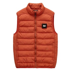 Weekend Offender Gewatteerd herenvest met Gacha-logo (Oranje)