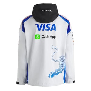 Hugo BW Visa Cash App Red Bull-jas met capuchon voor heren (Wit)