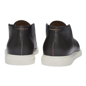 Boss Hoge leren sneakers voor heren van Randy (Donkerbruin)