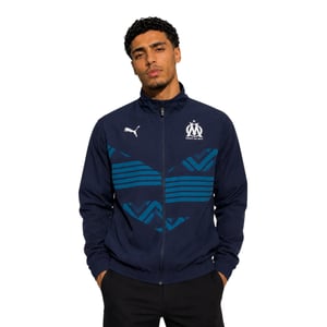 Puma Heren Prematch-jas van Olympique de Marseille FC (Marine)