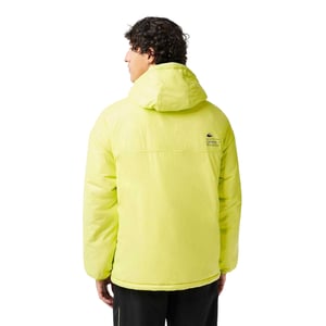 Lacoste Heren Popover Gewatteerde Jas met Hoed (Geel)