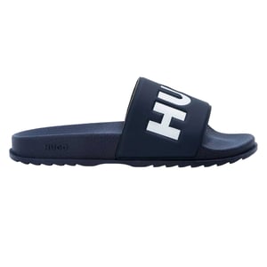 Hugo Heren Match It rubberen platte slippers (Donkerblauw)