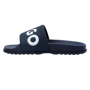 Hugo Heren Match It rubberen platte slippers (Donkerblauw)