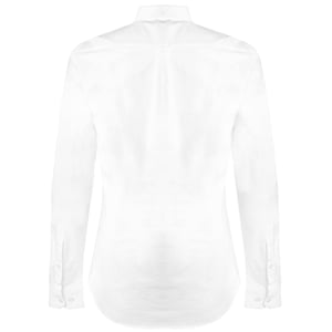 Farah Vintage Oxford-overhemd met lange mouwen en knoopsluiting voor heren (Wit)