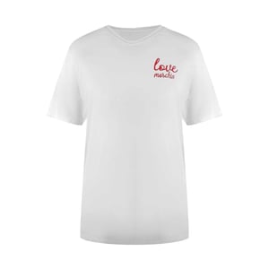 Love Moschino Dames/Dames Klein Logo T-Shirt (Wit)