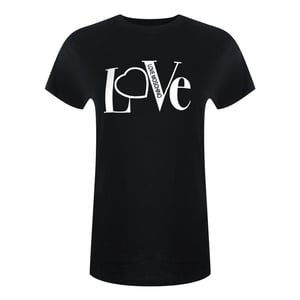 Love Moschino Dames/dames Katoenen T-shirt (Zwart)