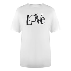 Love Moschino Dames/dames Katoenen T-shirt (Wit)