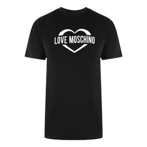 Love Moschino Dames/Dames Hart Logo T-Shirt (Zwart)