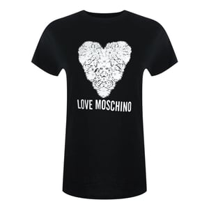Love Moschino Dames/dames Hart T-shirt (Zwart)