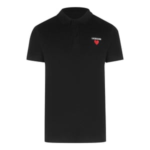 Love Moschino Herenpolo met korte mouwen (Zwart)