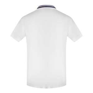 Love Moschino Heren Box Logo Katoenen Poloshirt (Wit)