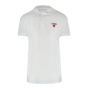 Love Moschino Herenpolo met korte mouwen (Wit)