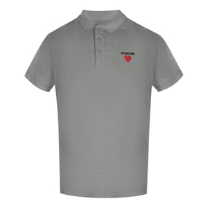 Love Moschino Herenpolo met korte mouwen (Grijs)