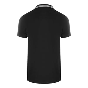 Love Moschino Heren Box Logo Katoenen Poloshirt (Zwart)