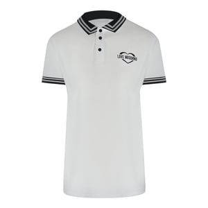 Love Moschino Heren Katoenen Polo Shirt (Wit)
