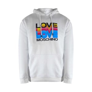 Love Moschino Dames/Dames Multi Logo Hoodie (Wit)