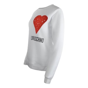 Love Moschino Dames/Dames Sweatshirt met Hart Logo (Wit)