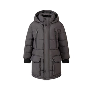 Minoti Gewatteerde parka voor jongens (Houtskool)
