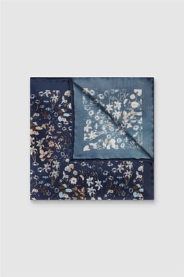 Pocket Square in Navy
