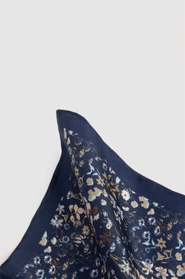 Pocket Square in Navy