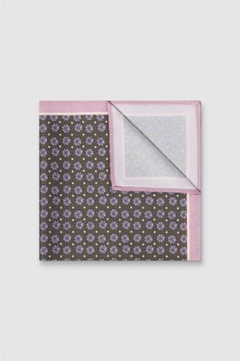 Pocket Square in Charcoal