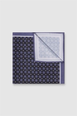 Pocket Square in Navy