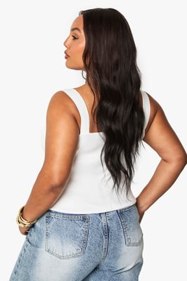 plus ruched milkmaid top