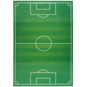 Muratap Kindervloerkleed voetbal wasbaar antislip- 120x170 cm