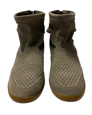 Isabel Marant Basley Tassel Boot i grå mocka