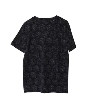 A.P.C. Prickig kortärmad t-shirt i svart bomull med rund hals