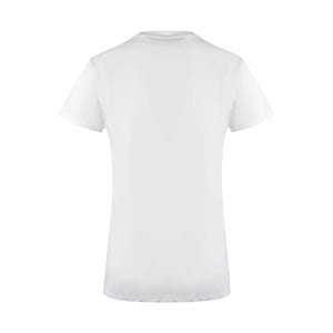 Love Moschino Dames/dames Metallic Logo T-shirt (Wit)