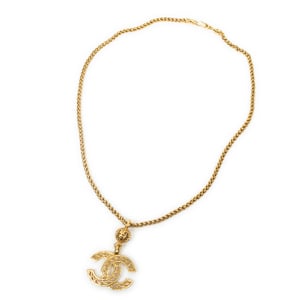 Large CC Pendant Necklace   Ketting