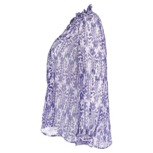 Étoile Isabel Marant Printed Blouse in Blue Silk