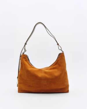 Rio Suede Pecannootbruin Tas
