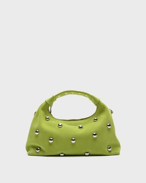 Dandy Rivet Suede Lime Tas