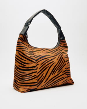 Big Dandy Stripes Deluxe Donkerbruin Tas