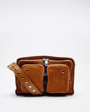 Ellie Suede Pecan Brown Tas