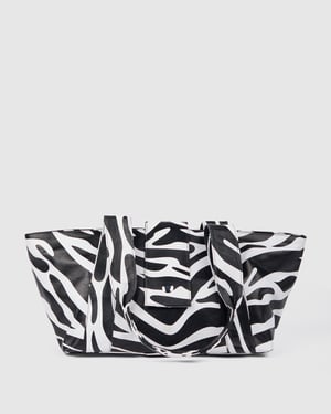Maxi Shopper Savanna Zwarte Streep Tas