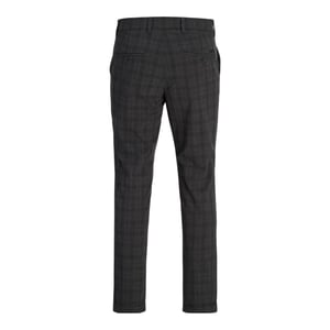 Jack And Jones Heren Marco geruite slim-fit chino’s (Zwart)