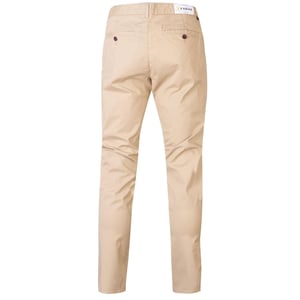 Farah Slanke chino voor heren van iepenhout (Licht zand)