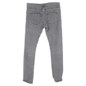 Saint Laurent Slim Fit Jeans in Grey Cotton Denim