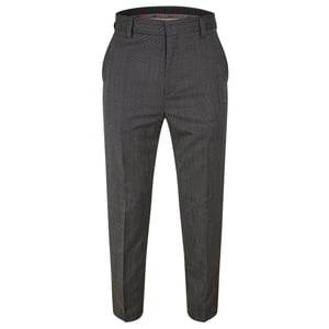 Hugo Heren Katoenen Rechte Pantalon (Grijs)