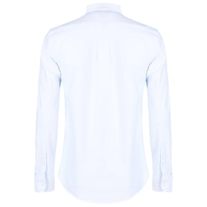 Farah Vintage Oxford-overhemd met lange mouwen en knoopsluiting voor heren (Hemelsblauw)