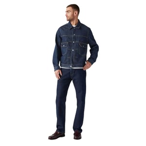 Levis Herrjeans 505 i mörkaste denim med raka ben (Blå)